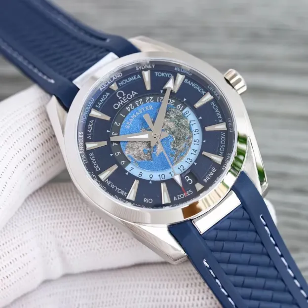 オメガ「Omega」シーマスターアクアテラGMT ワールドタイマーマスター 43MM