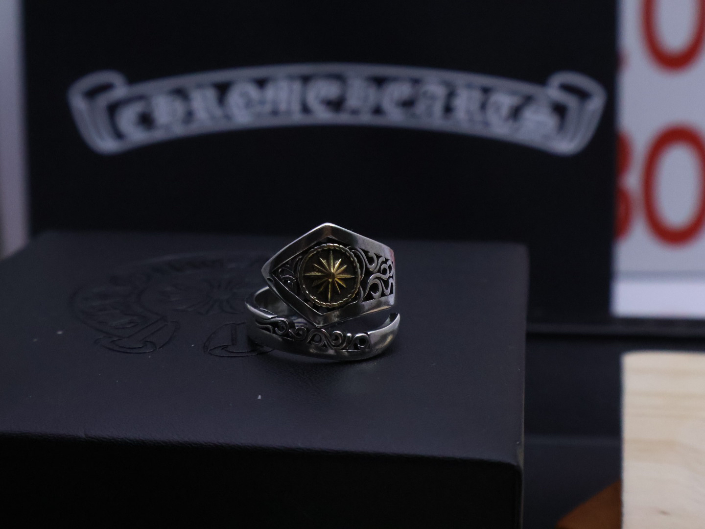 クロムハーツ「Chrome Hearts」クラシックヴィンテージ＆モダンリング - フリーサイズ