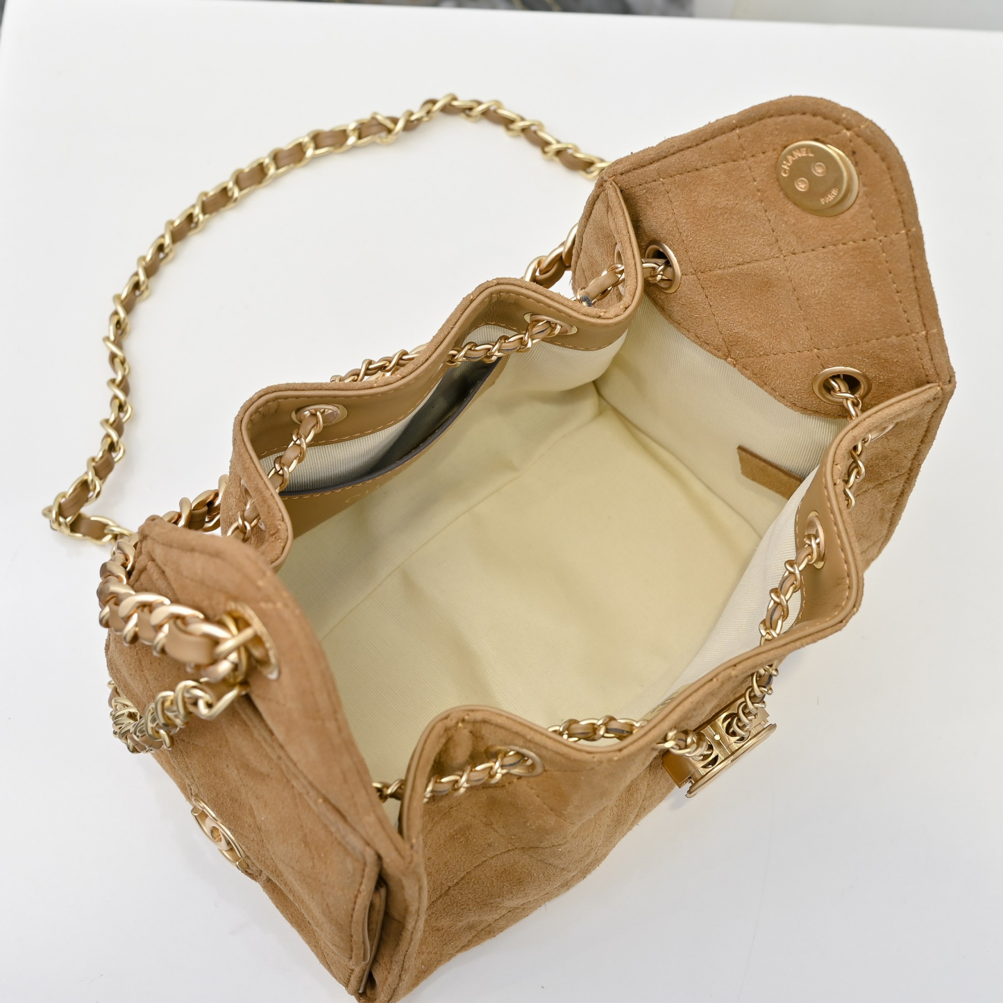 シャネル「Chanel」シャネル 25C スエード×カーフスキン ホーボーバッグ / ショルダーバッグ