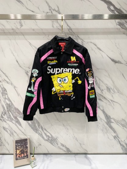 Supreme x SpongeBob SquarePants x Jeff Hamilton レーシングジャケット