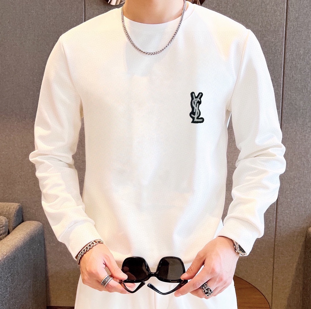 サンローラン「Saint Laurent」2025 秋冬ローマコットン スウェットセット