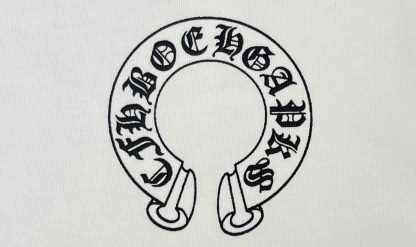 クロムハーツ「Chrome Hearts」ドット＆ホースシュー プリント ブラッシュドコットン Tシャツ