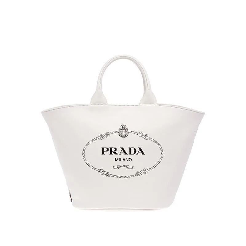 プラダ「Prada」 カナパ ファブリック ハンドバッグ