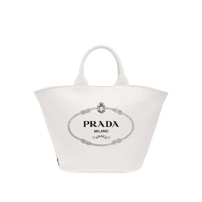 プラダ「Prada」 カナパ ファブリック ハンドバッグ