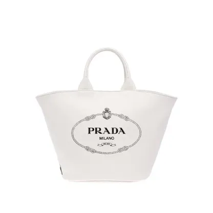 プラダ「Prada」 カナパ ファブリック ハンドバッグ