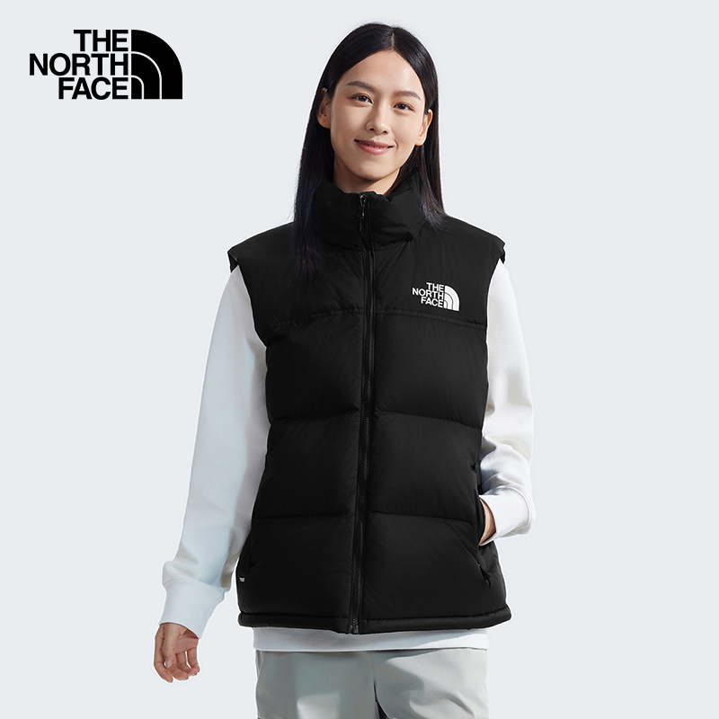 The North Face 96Nuptse ダウンベスト・マーカーのクラシックなアイコン、人気ブランドのガチェウの羽毛で作られたもの