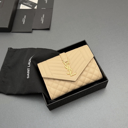 2026サンローラン「Saint Laurent MATELASSE プティ エンベロープ ウォレット