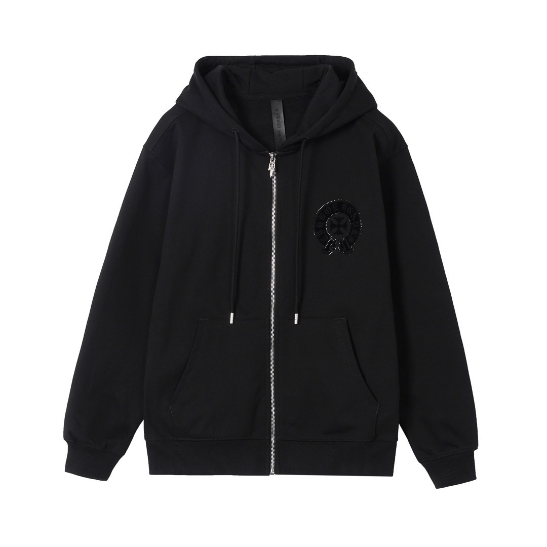 クロムハーツ「Chrome Hearts」秋冬ロングスリーブ ジップアップフーディ - ユニセックス