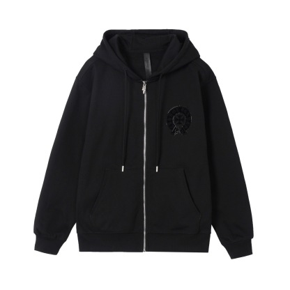 クロムハーツ「Chrome Hearts」秋冬ロングスリーブ ジップアップフーディ - ユニセックス