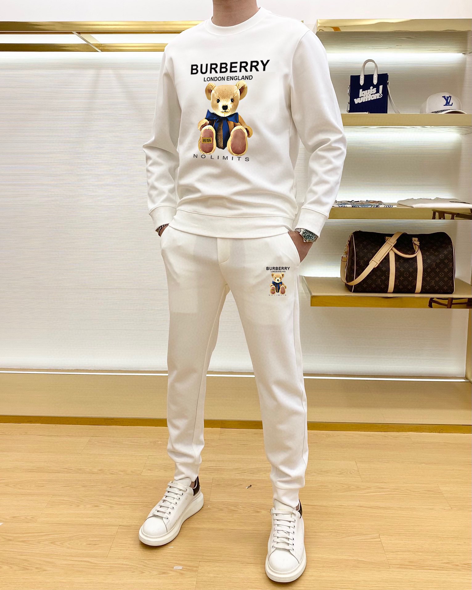 バーバリー「Burberry」メンズ  カジュアルスポーツセット