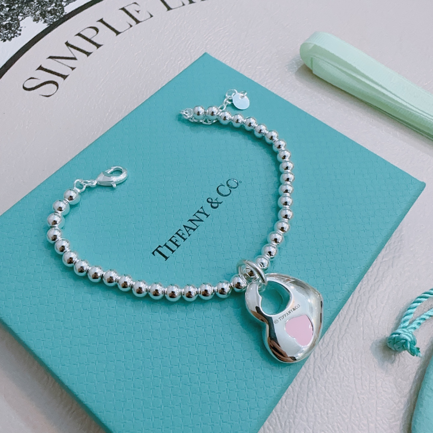 ティファニー「Tiffany & Co.」ポリッシュドシルバーリンク ブレスレット
