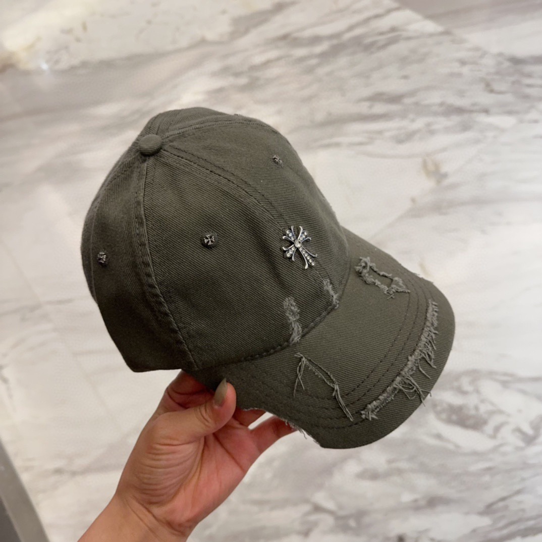 クロムハーツ「Chrome Hearts」ヴィンテージ ディストレス キャップ