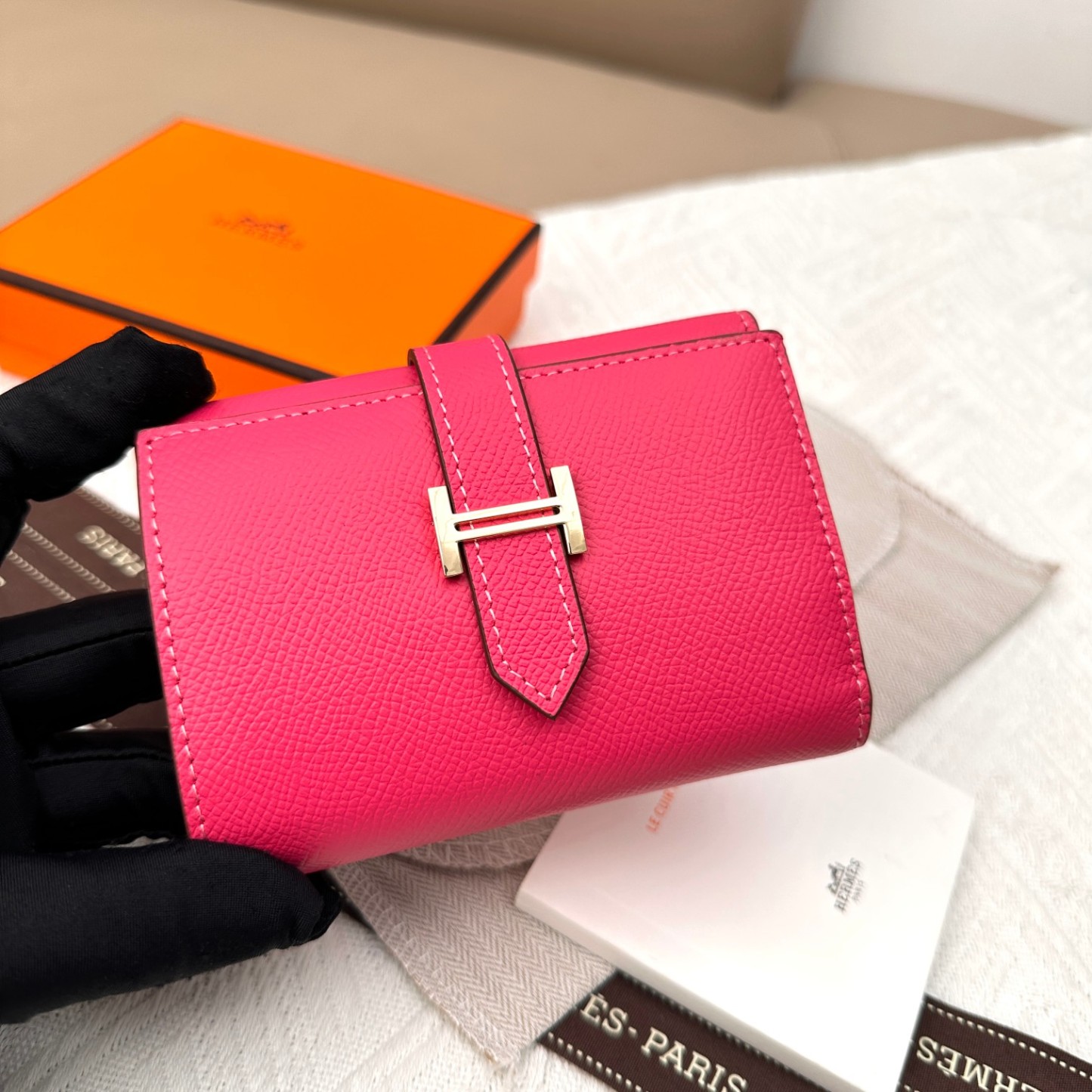 エルメス「Hermès」ベアーン コンパクト ウォレット 10色