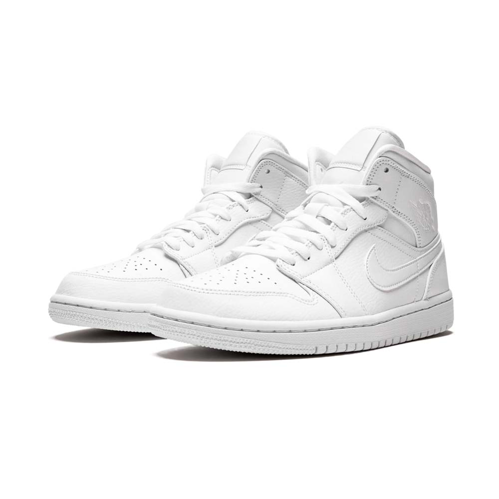 ナイキ「Nike」 Air Jordan 1 Mid ピュアホワイト スニーカー
