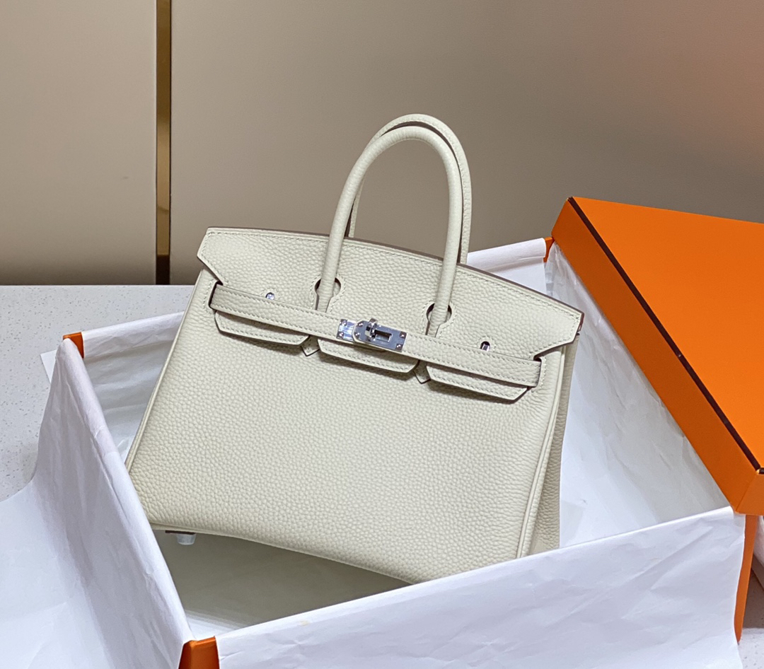エルメス「Hermès」 Birkin 30 トゴレザー ツートンカラー ショルダーバッグ（シルバーハードウェア）