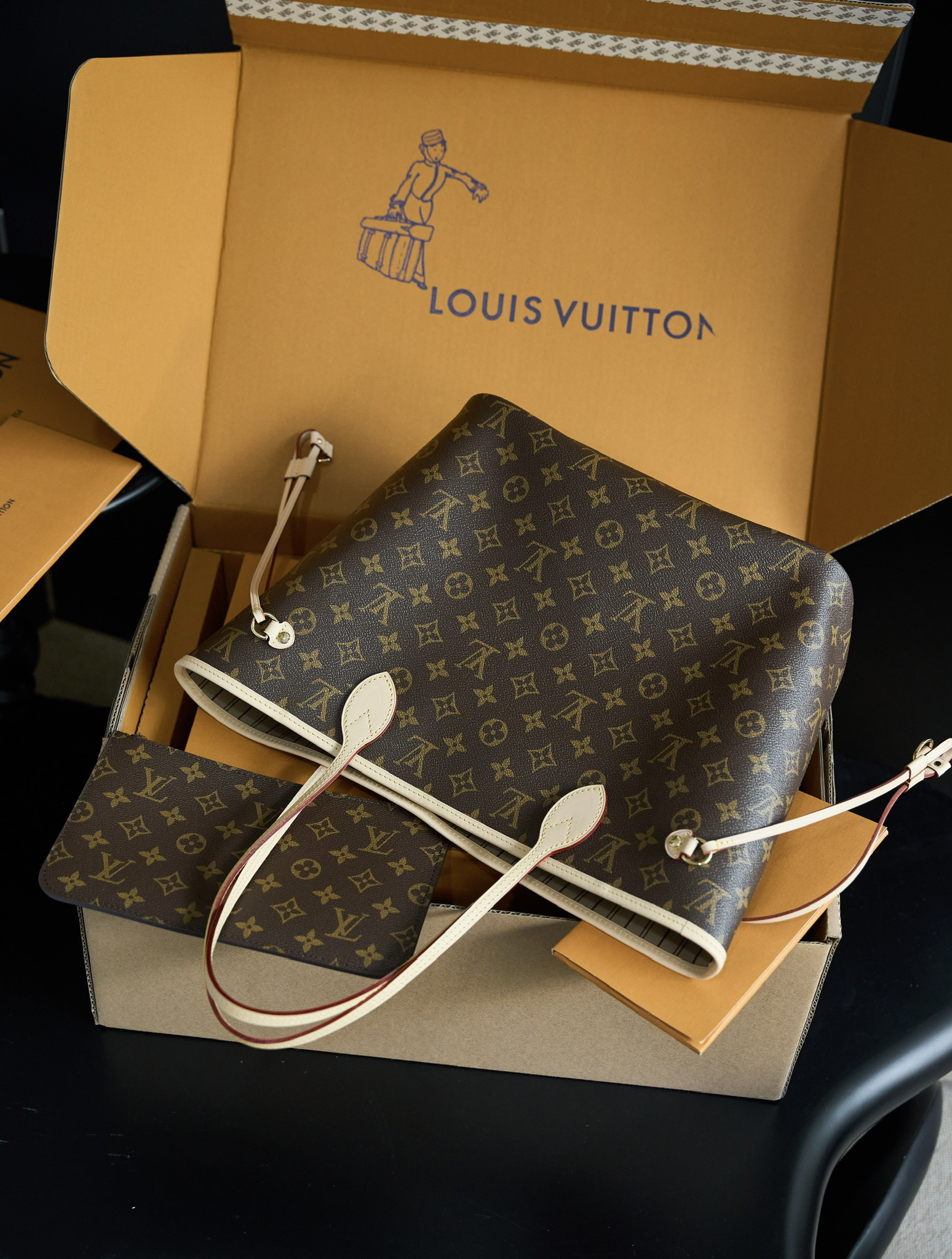 ルイ・ヴィトン「Louis Vuitton」ルイ・ヴィトン NEVERFULL MM ハンドバッグ