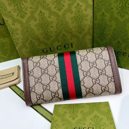 グッチ「Gucci」オフィディア GG コンチネンタルウォレット
