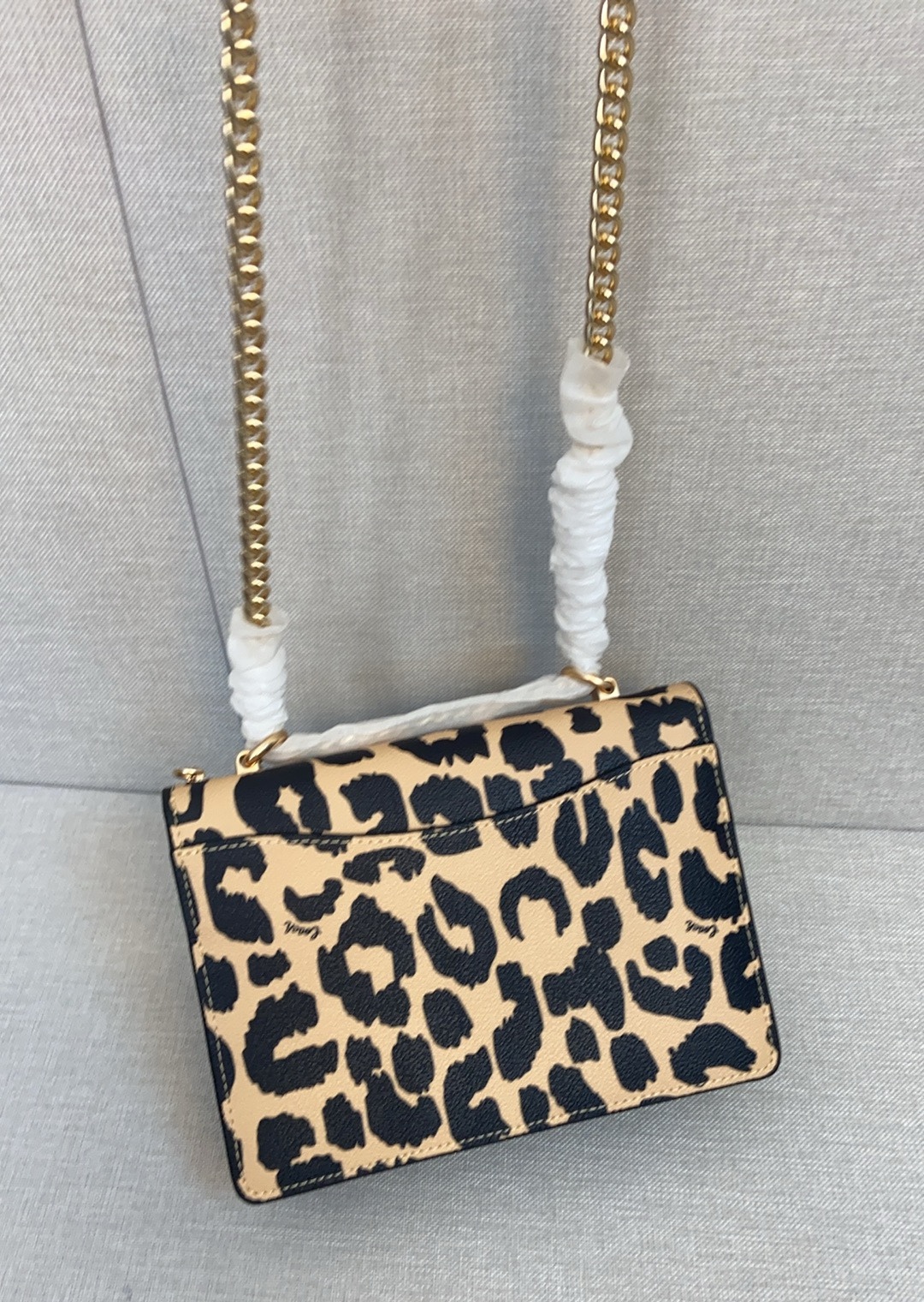 コーチ「Coach」 レオパードプリント フラップ オルガン バッグ