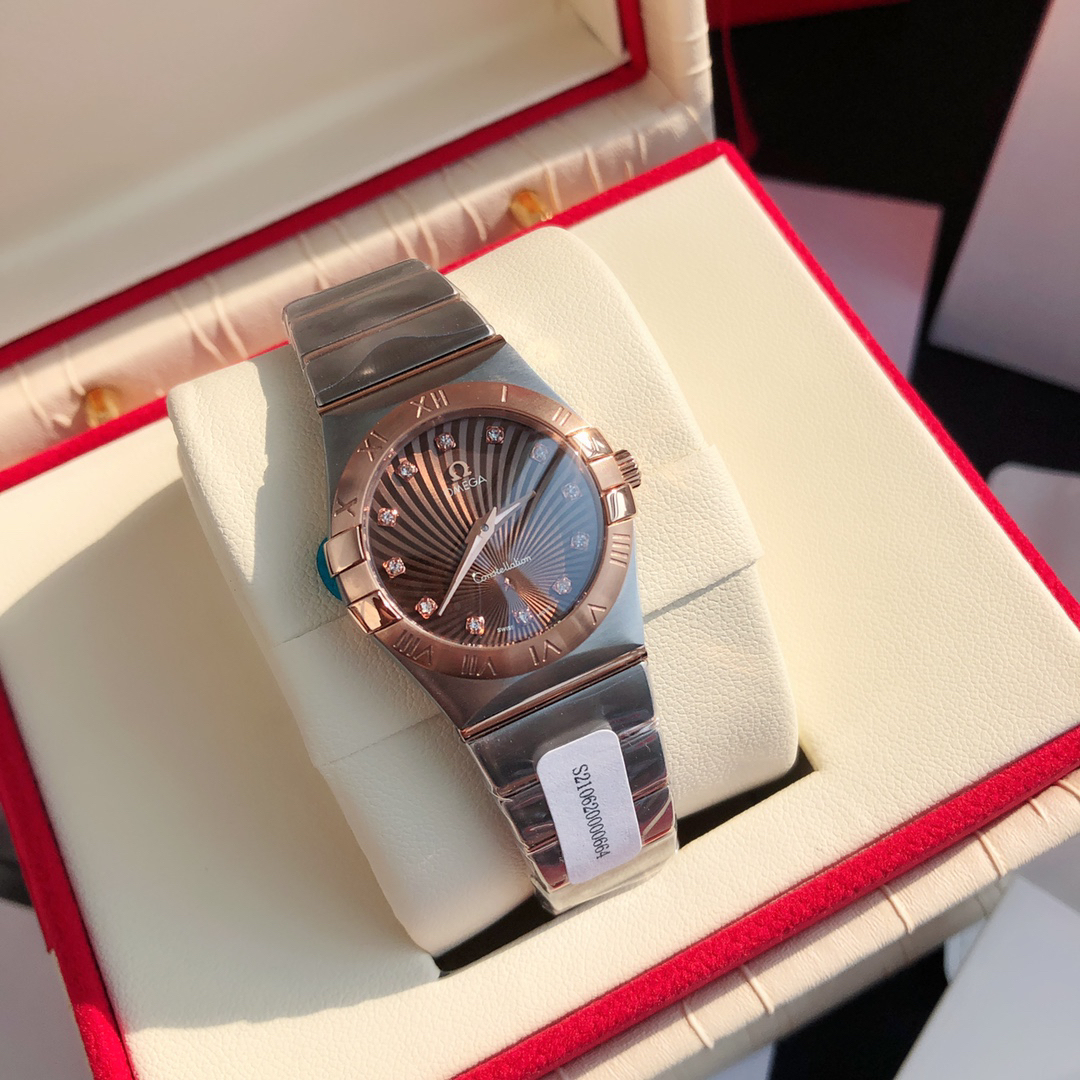 オメガ［Omega］コンステレーションシリーズ クオーツ レディースウォッチ27MM