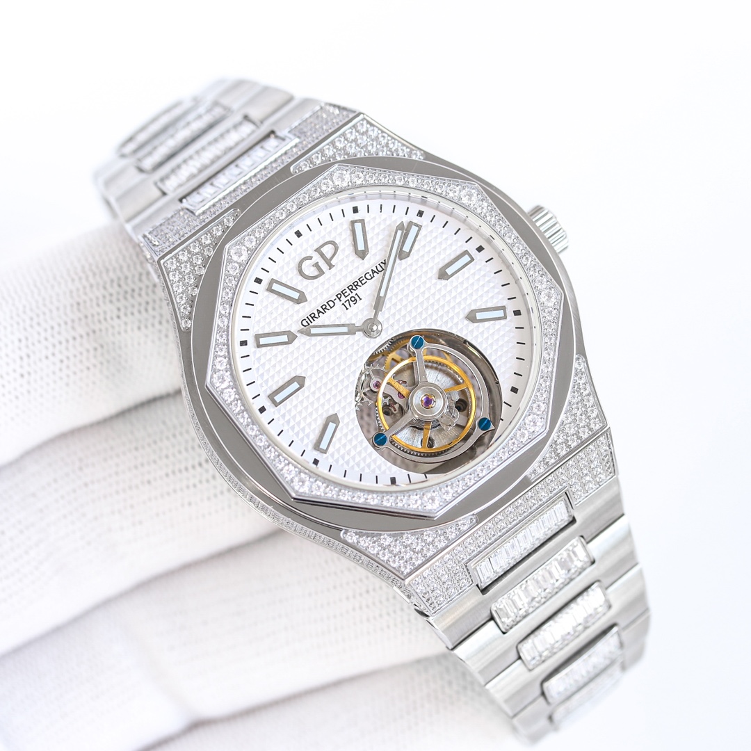 ジラール・ペルゴ「Girard-Perregaux」ラウレアート トゥールビヨン 腕時計42MM