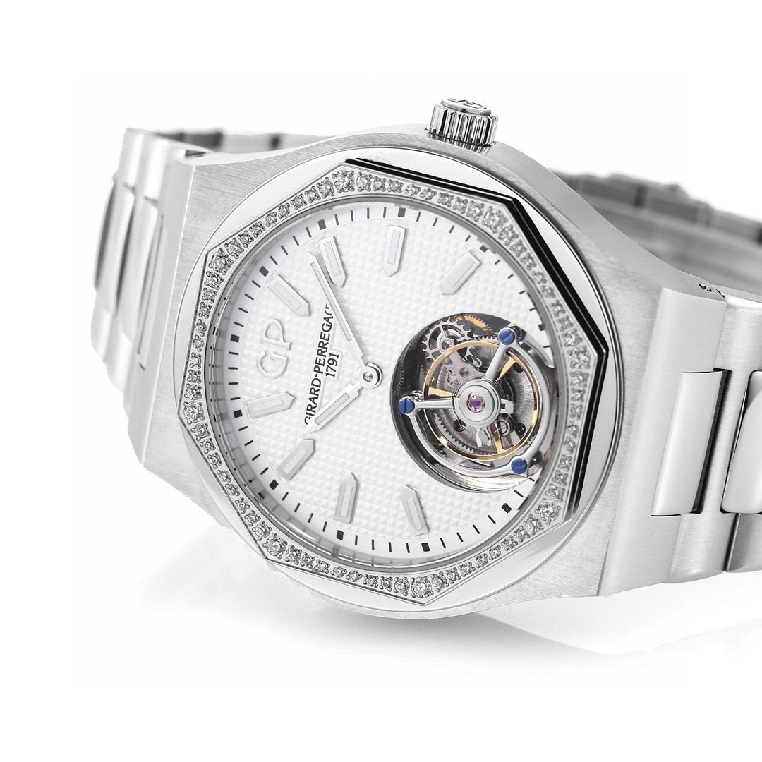 ジラール・ペルゴ「Girard-Perregaux」ラウレアート クロノグラフ トゥールビヨン 腕時計42MM