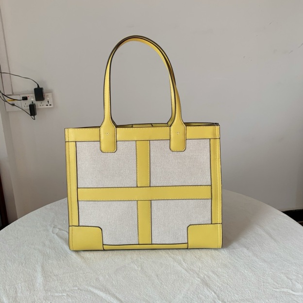 トリー バーチ「Tory Burch」ビッグロゴ カラーブロック トート/ハンドバッグ