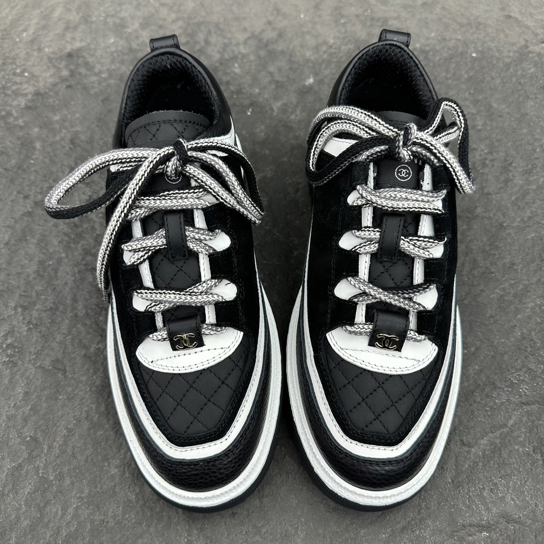 シャネル［Chanel］24C スエード×ラムレザー×カーフレザー プレミアムスニーカー