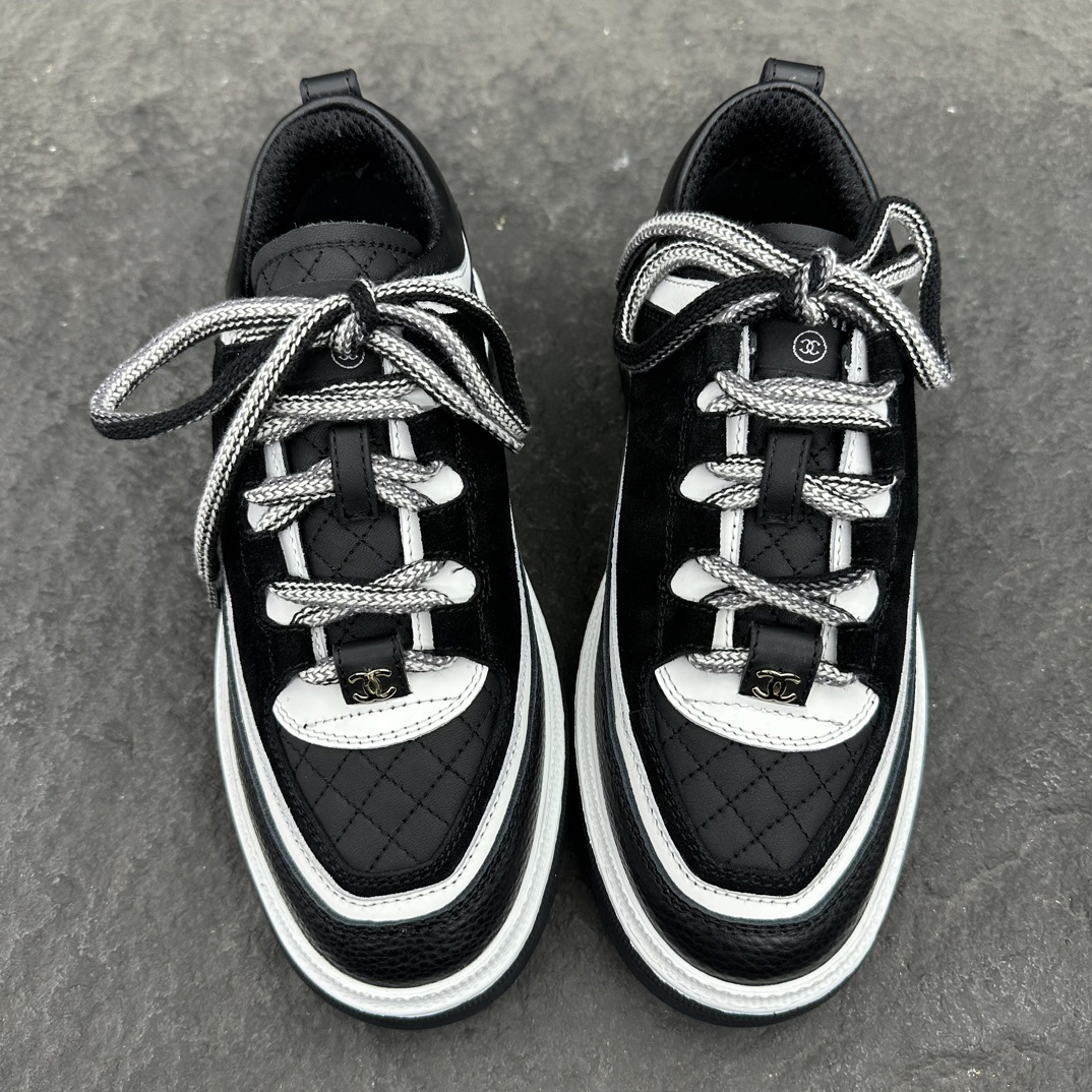 シャネル［Chanel］24C スエード×ラムレザー×カーフレザー プレミアムスニーカー
