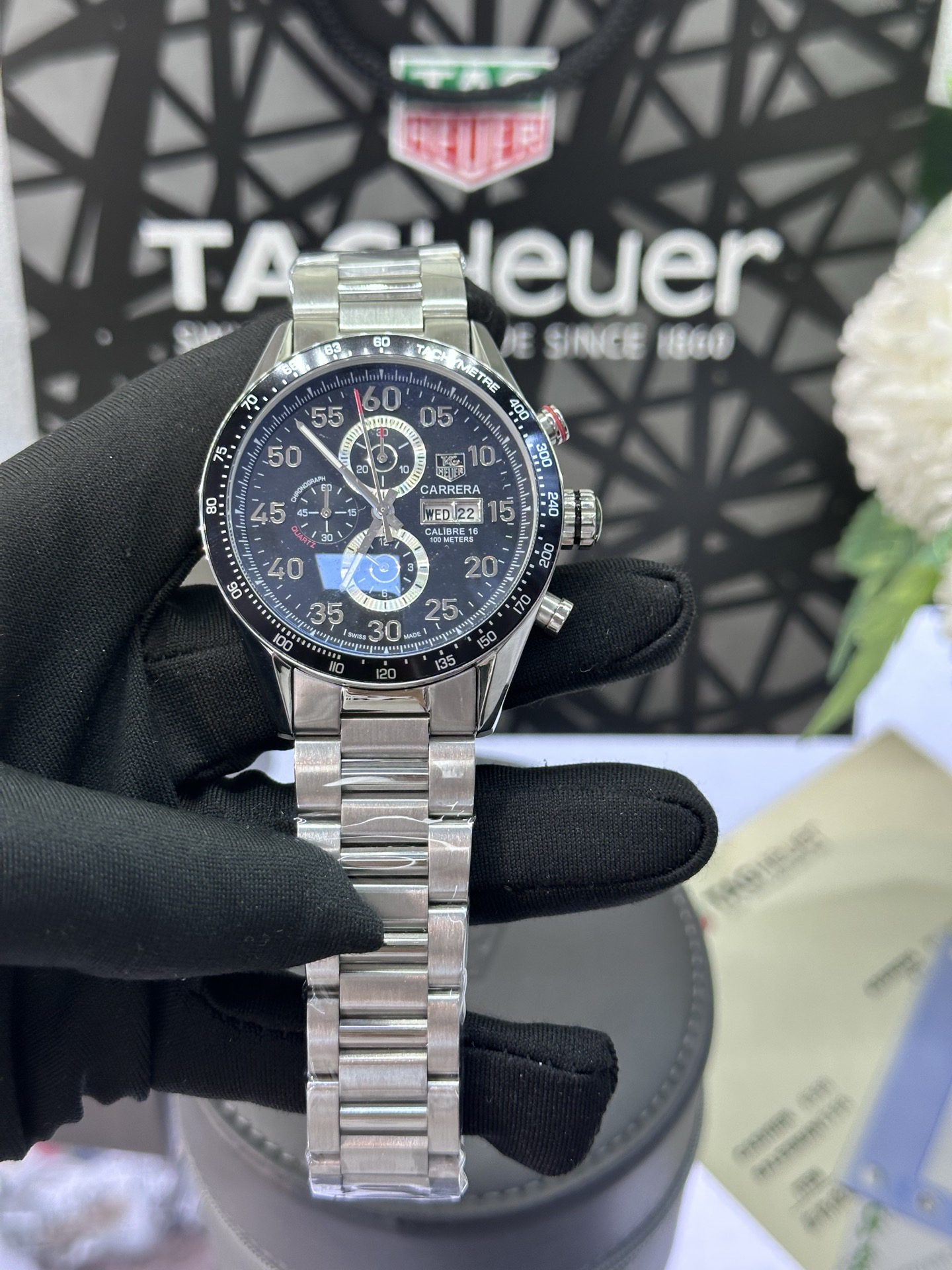 タグ・ホイヤー「TAG Heuer」クロノグラフ メンズウォッチ40MM