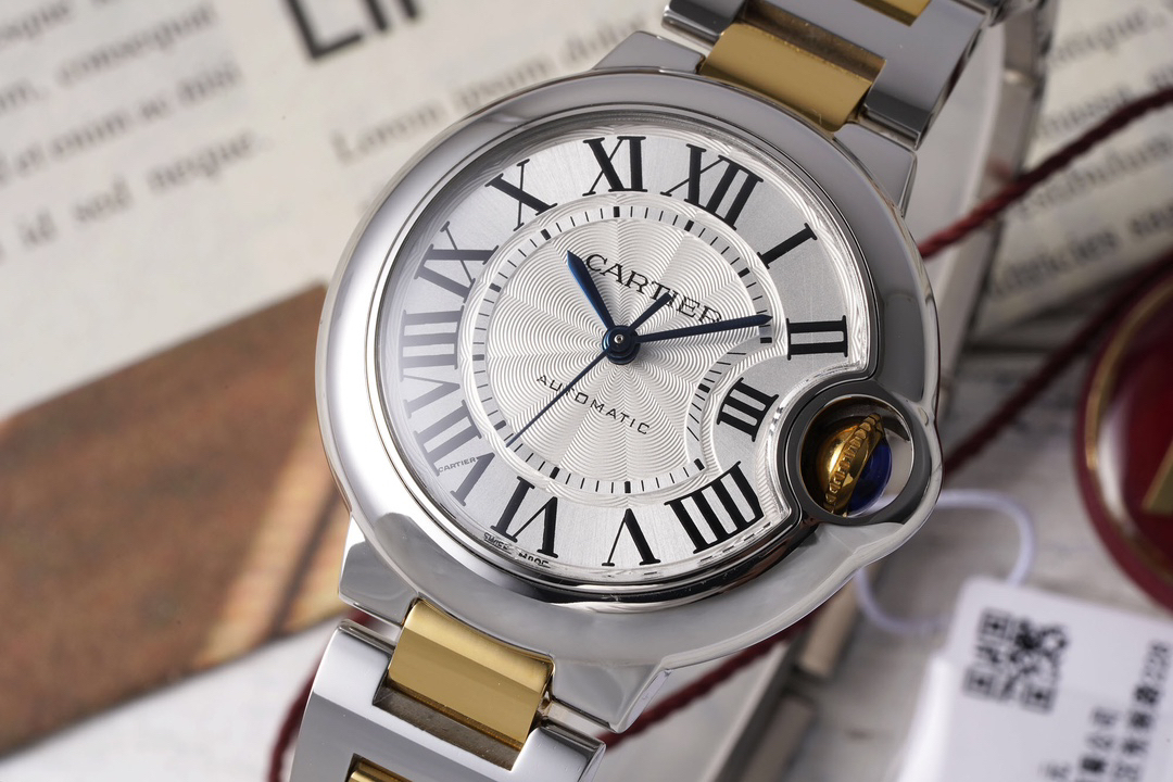 カルティエ［Cartier］バロン ブルー ドゥ 自動巻き腕時計 33mm