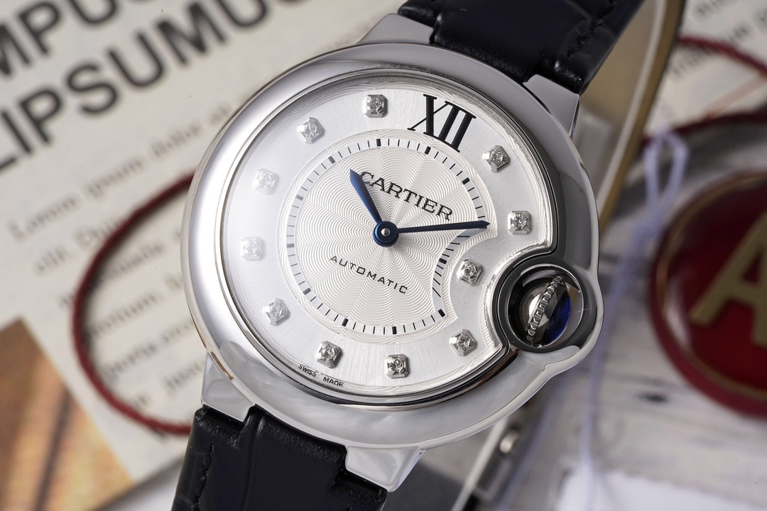 カルティエ［Cartier］バロン ブルー ドゥ 自動巻き腕時計 33mm