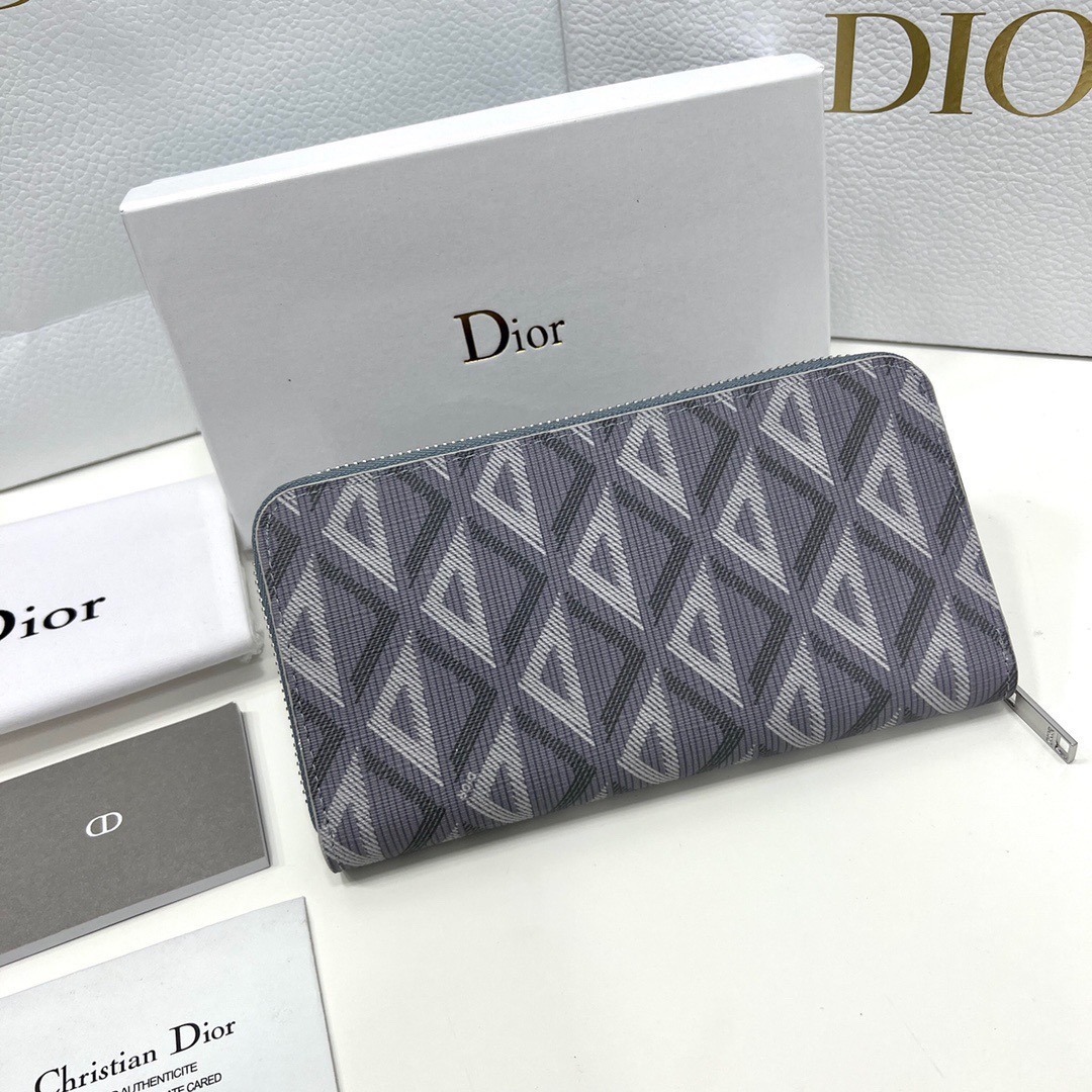 ディオール「Dior」CDダイヤモンド ロングジップウォレット