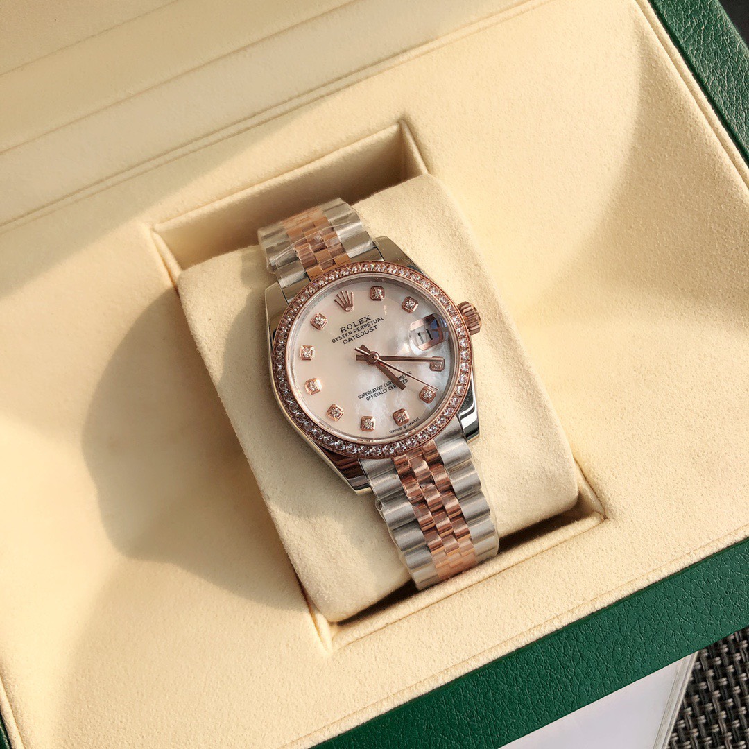 ロレックス「Rolex」デイトジャスト 31MM オイスタースチール＆エバーローズゴールド、ダイヤモンド