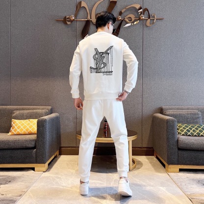 サンローラン「Saint Laurent」2025 秋冬ローマコットン スウェットセット