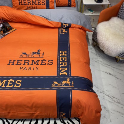エルメス「Hermès」プレミアムコットン デジタルプリント 4点セット