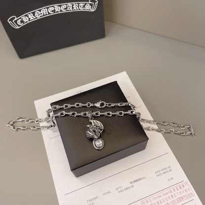 クロムハーツ「Chrome Hearts」シンプルペンダントネックレス - ユニセックス