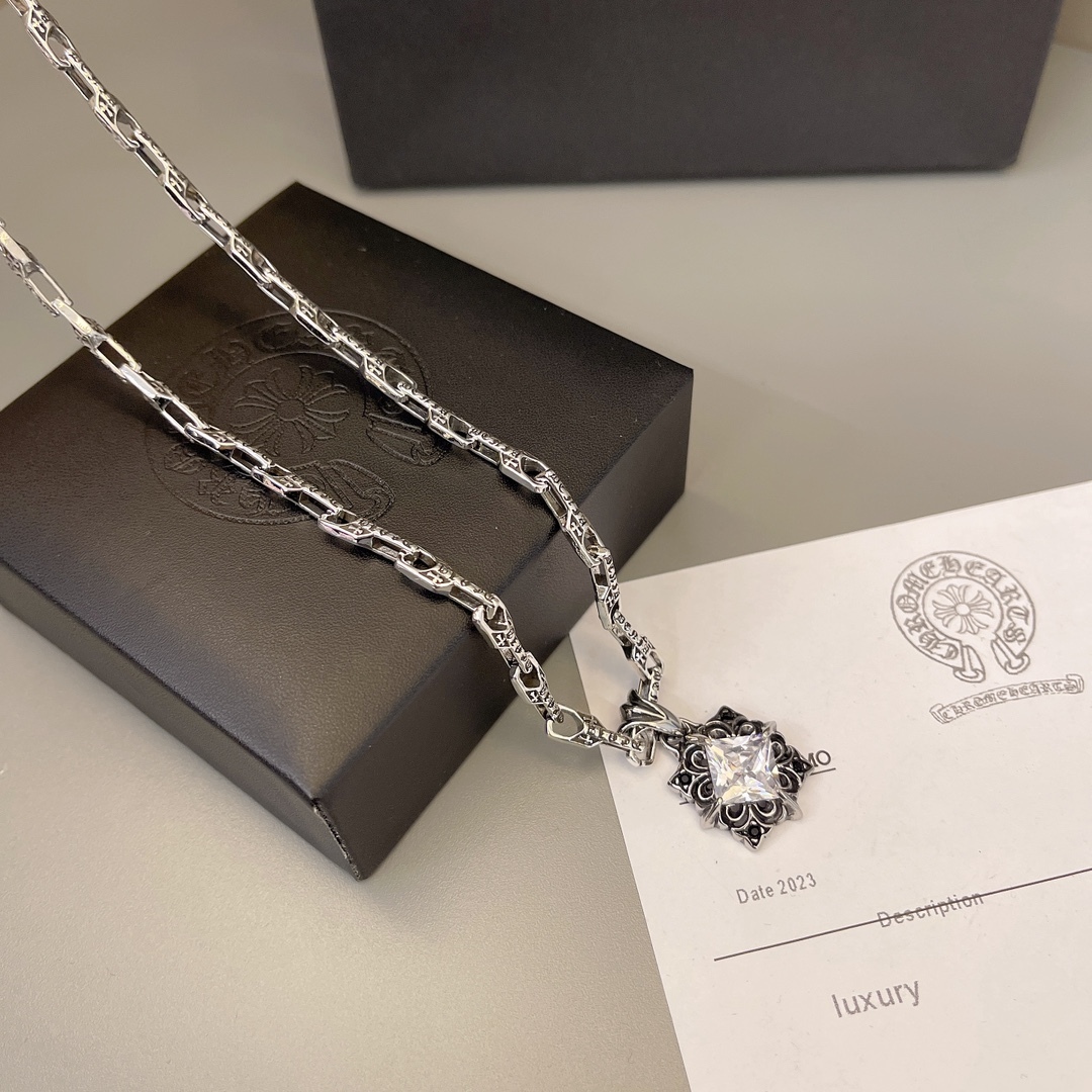 クロムハーツ「Chrome Hearts」シンプルペンダントネックレス - ユニセックス