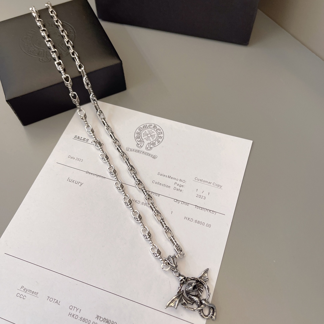 クロムハーツ「Chrome Hearts」シンプルペンダントネックレス - ユニセックス