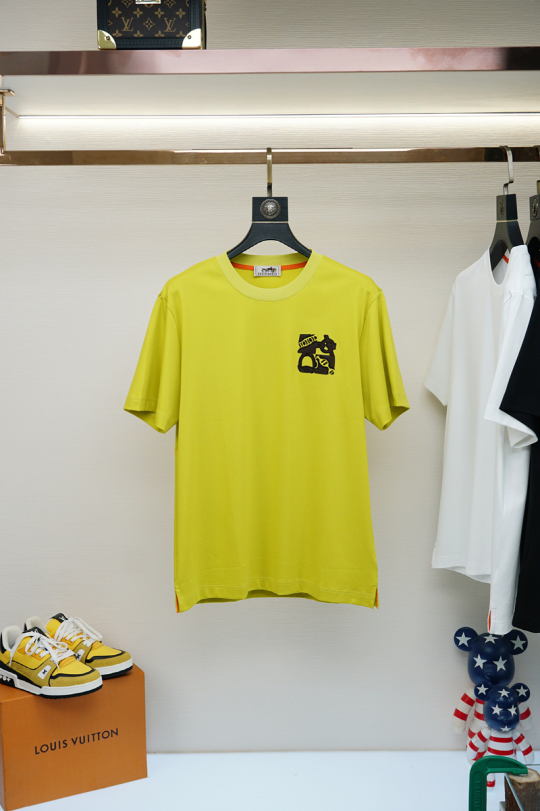 エルメス「Hermès」2025 春夏コレクション メンズ クルーネックTシャツ