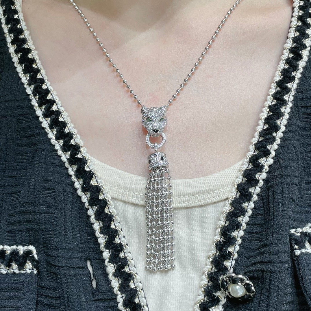 カルティエ「Cartier」パンテール グレイン ネックレス