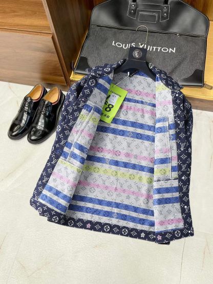 ルイ・ヴィトン「Louis Vuitton」メンズ ダミエ ウィンドブレーカー ジャケット