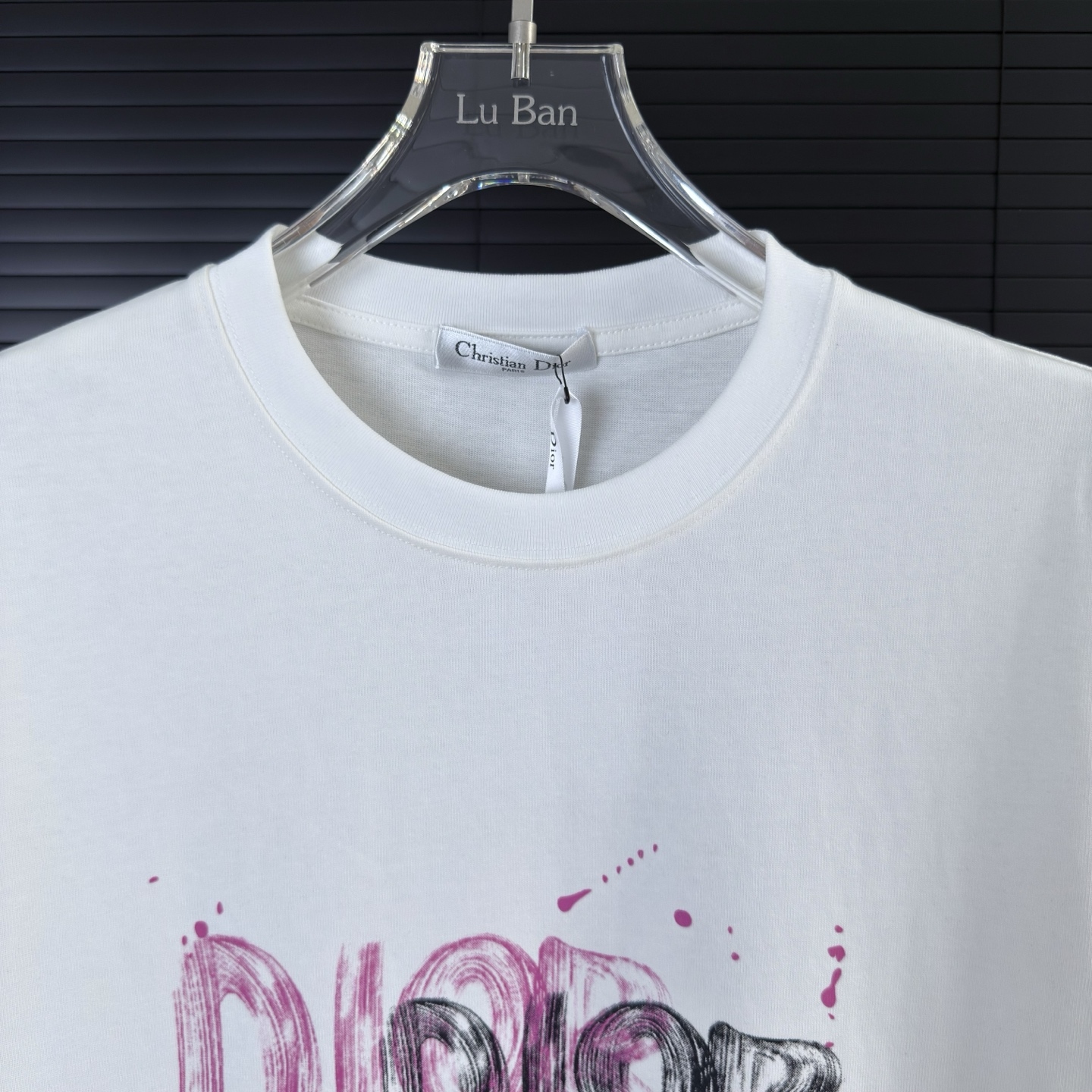 ディオール「Dior」25SS クラシック グラフィティ ロゴ プリントTシャツ