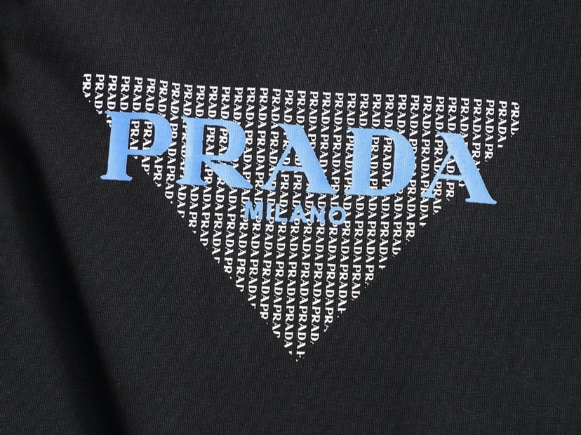 プラダ「Prada」2025SS メンズ クラシックロゴ クルーネックTシャツ