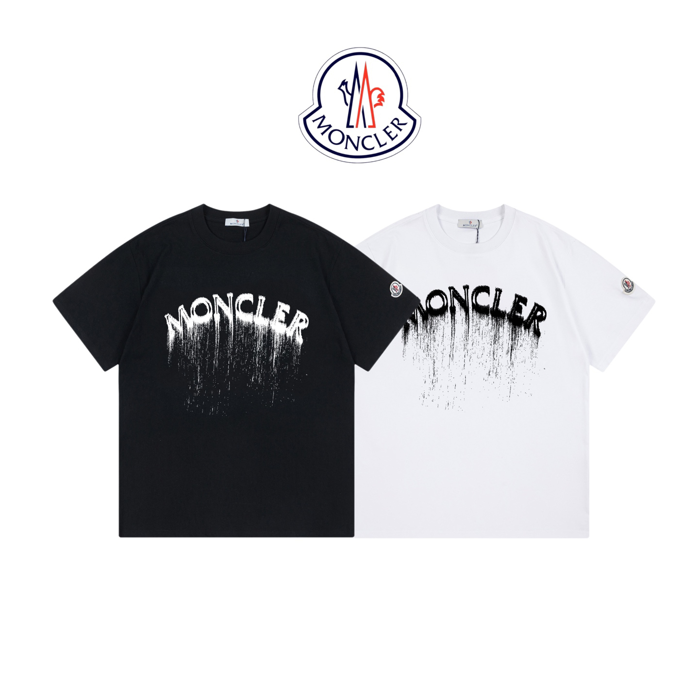 モンクレール モンクレール スプレーロゴ カスタムバッジ ユニセックスTシャツ ‌-ISETAN PRESTIGE CURATED