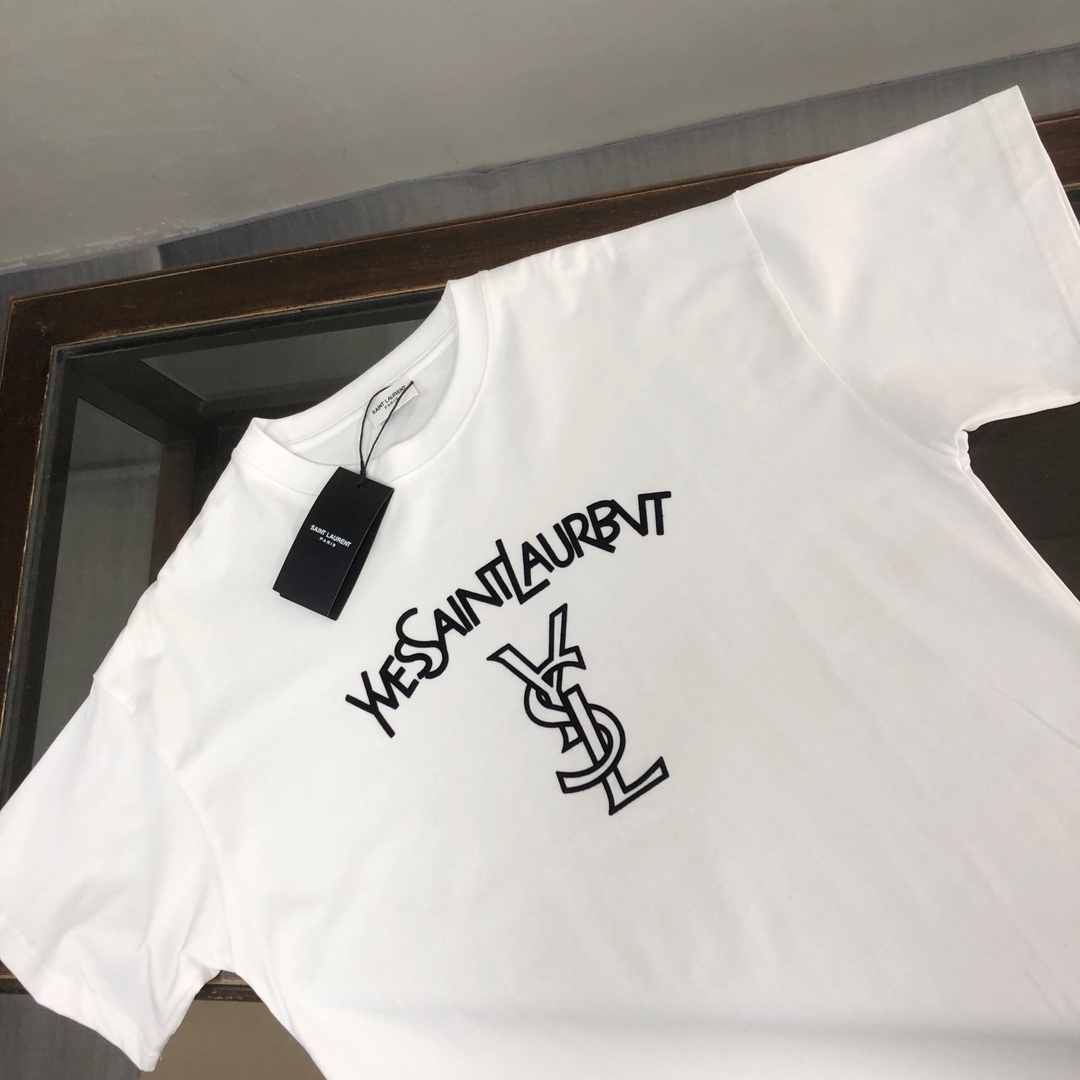 サンローラン「Saint Laurent」サマーコレクション クルーネックTシャツ