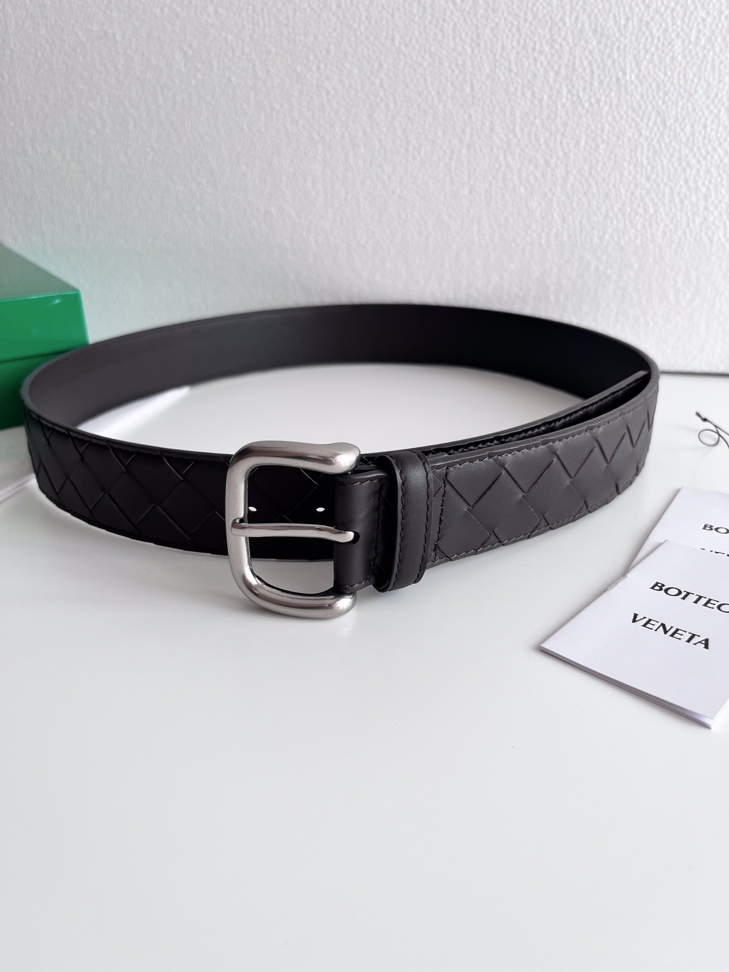 ボッテガ ヴェネタ「Bottega Veneta」 イントレッチオ ワイドベルト100CM