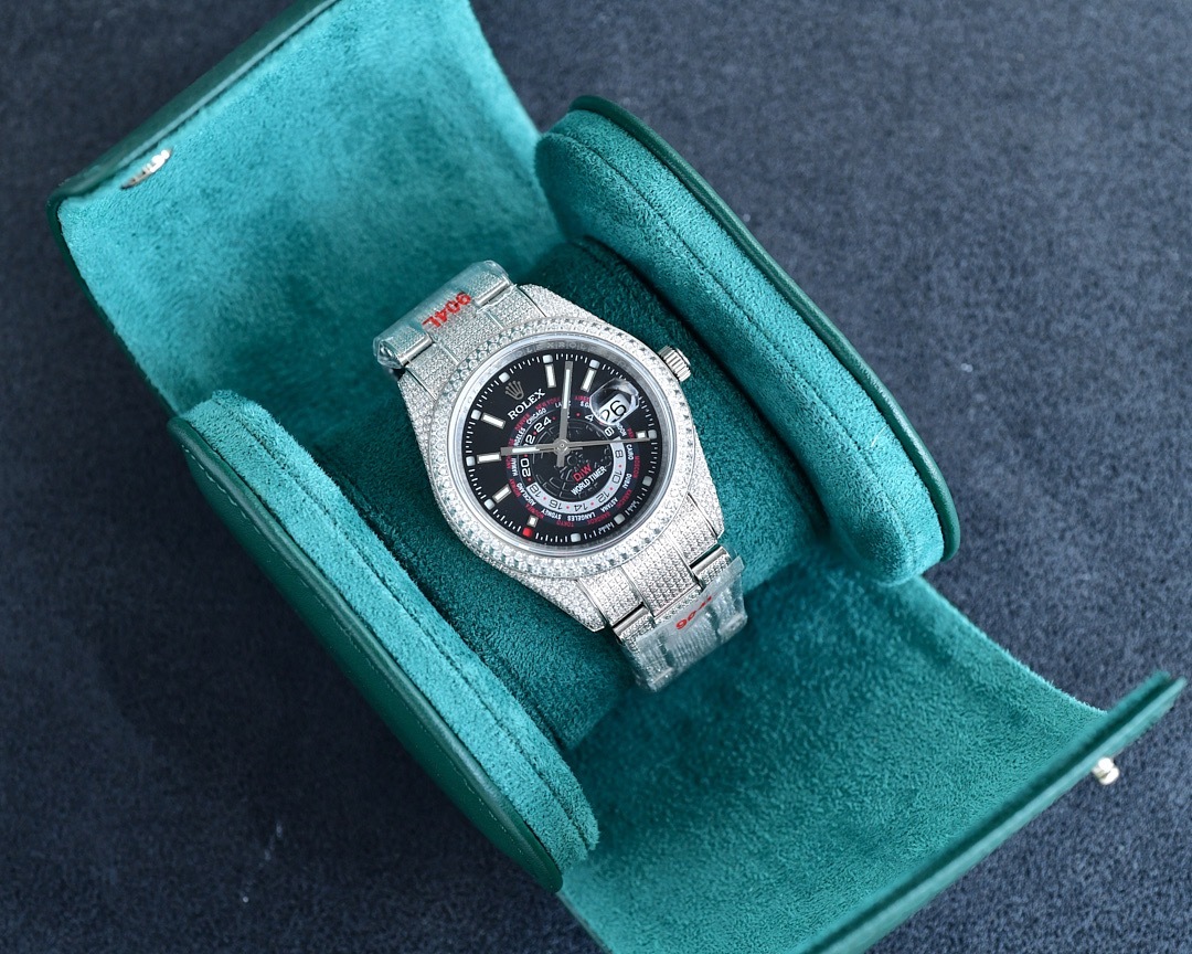 ロレックス「Rolex」‌ デイトナ 126589TBR フルダイヤモンド クロノグラフ腕時計40mm