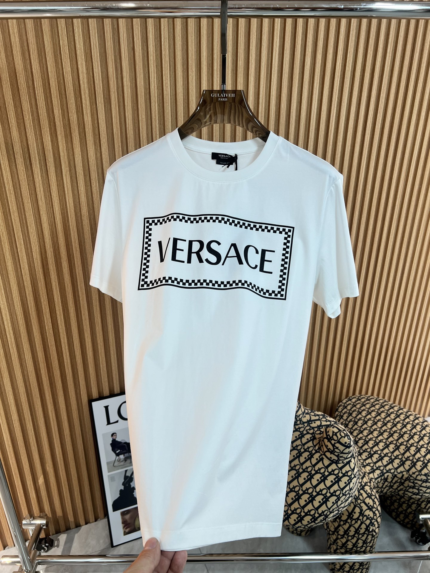 ヴェルサーチ「Versace」2025SS プレミアム クルーネックTシャツ