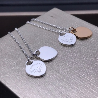 ティファニー「Tiffany & Co.」Return to Tiffany™ ダブルハートタグ ネックレス40.6CM