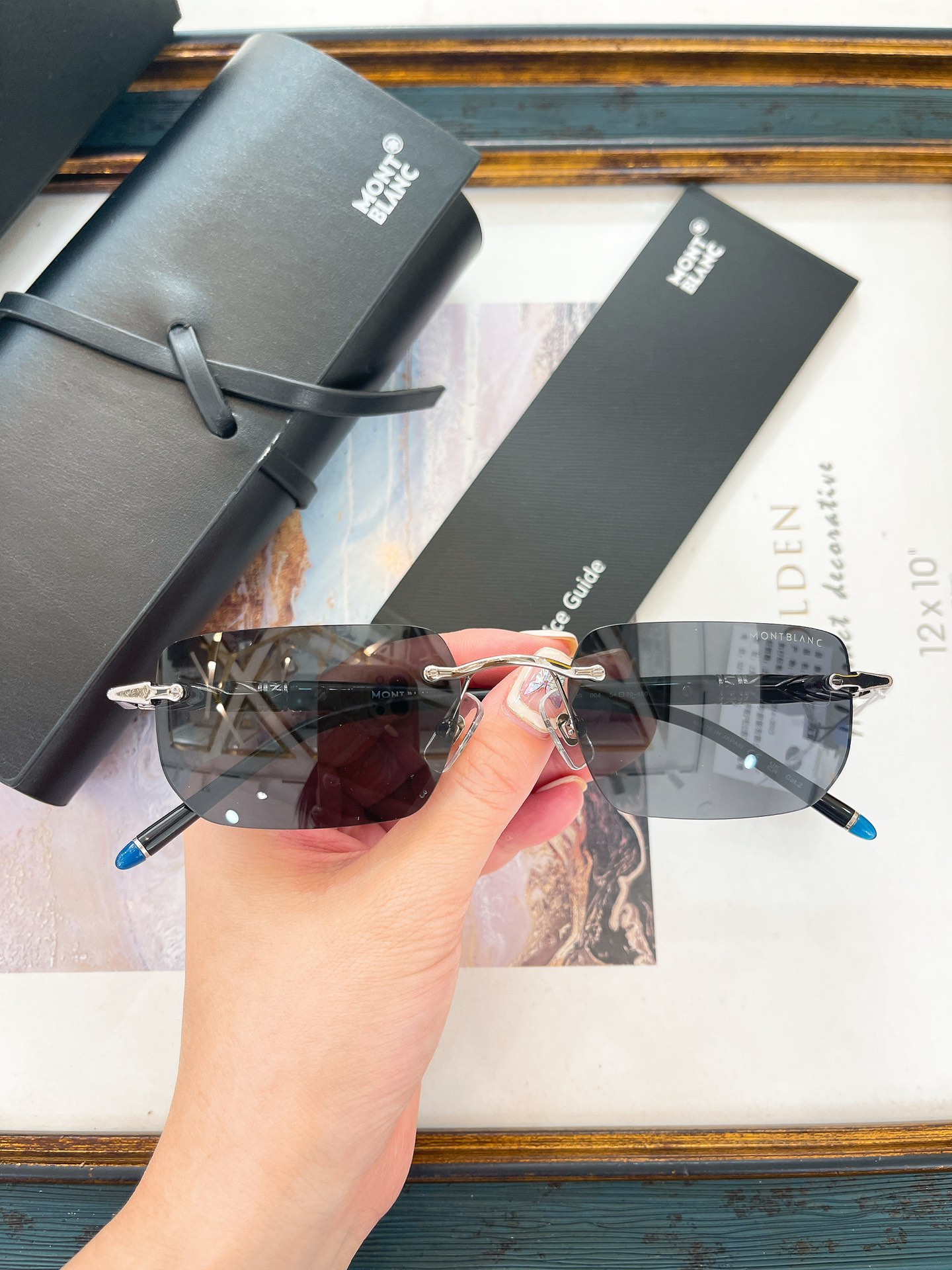 モンブラン「Montblanc」MB658S リムレス サングラス